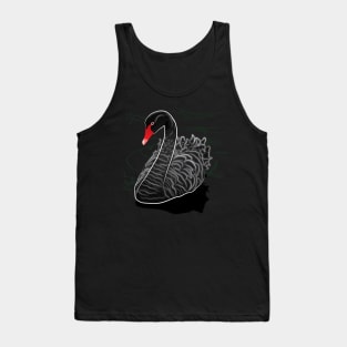 Black swan illustration Tank Top